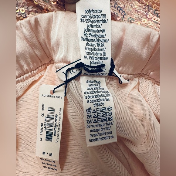 Victoria’s Secret Pink Sequin Lounge Jogger Pants NWT Womens Medium - Picture 5 of 8